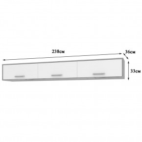 ФЛОРИДА Гостиная (модульная) дуб серый/белый в Нягани - nyagan.mebel24.online | фото 9
