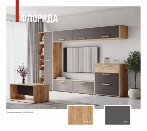 ФЛОРИДА Гостиная (модульная) дуб золотой/графит в Нягани - nyagan.mebel24.online | фото