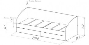 ГЕОМЕТРИЯ ГМТ.01 Кровать с ящиками в Нягани - nyagan.mebel24.online | фото 2