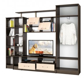 Гостиная Оскар-5 венге/дуб молочный в Нягани - nyagan.mebel24.online | фото 2