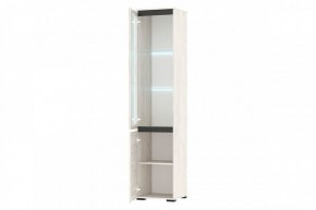 ГРЕТТА Пенал-витрина 1В1С (дуб крафт) в Нягани - nyagan.mebel24.online | фото 2