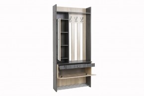 ГРЕТТА Прихожая (дуб сонома/ясень черный) в Нягани - nyagan.mebel24.online | фото 9