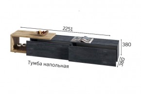 ХЛОЯ Гостиная (Дуб Вотан/Обсидиан) модульная в Нягани - nyagan.mebel24.online | фото 9