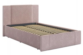 ХЛОЯ Кровать 1200 с основанием (нежно-розовый велюр) в Нягани - nyagan.mebel24.online | фото