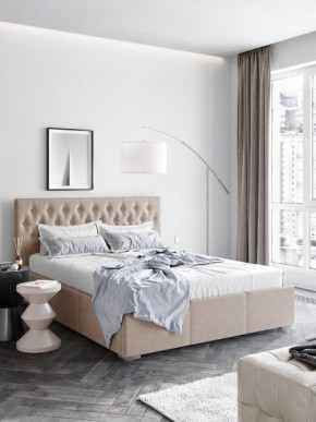 Интерьерная Кровать Октавия Бежевый 1400x2000 в Нягани - nyagan.mebel24.online | фото