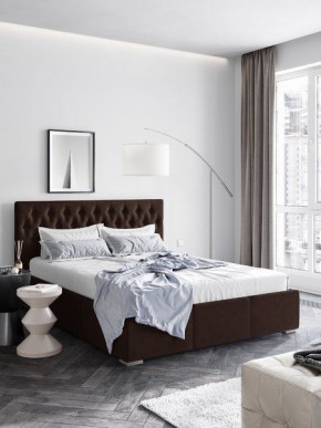 Интерьерная Кровать Октавия Коричневый  1400x2000 в Нягани - nyagan.mebel24.online | фото