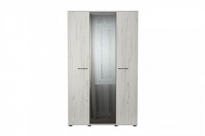 ИТАЛИЯ ШК-1300 Шкаф 3дв с зеркалом (дуб крафт белый) в Нягани - nyagan.mebel24.online | фото 1