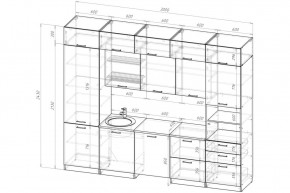 ЖАСМИН Кухонный гарнитур Экстра 5 (3000 мм) в Нягани - nyagan.mebel24.online | фото 2