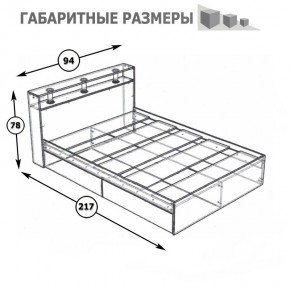 Камелия Кровать 0900, цвет белый, ШхГхВ 93,5х217х78,2 см., сп.м. 900х2000 мм., без матраса, основание есть в Нягани - nyagan.mebel24.online | фото 5