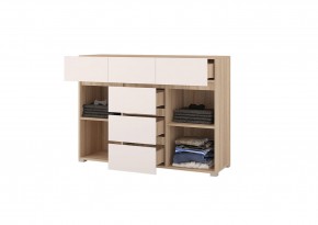 Комод 1200 АНТАЛИЯ (Сонома/Графит софт) в Нягани - nyagan.mebel24.online | фото 2