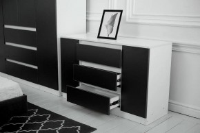 Комод 1200 Парус (Белый/Графит) в Нягани - nyagan.mebel24.online | фото 3