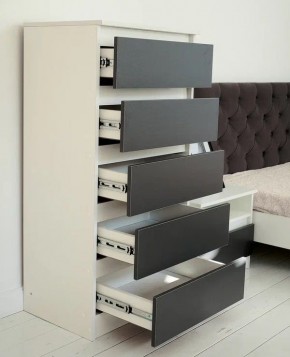 Комод 600 Парус (Белый/Графит) в Нягани - nyagan.mebel24.online | фото 3