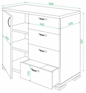 Комод Домино ТБ-4МН в Нягани - nyagan.mebel24.online | фото 2