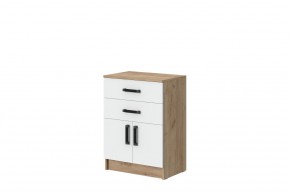 Комод Эконом (Дуб крафт золотой/Белый текстурный) в Нягани - nyagan.mebel24.online | фото 1