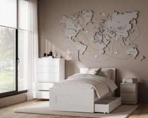 Комод КАСТОР с пятью ящиками, цвет белый в Нягани - nyagan.mebel24.online | фото 3