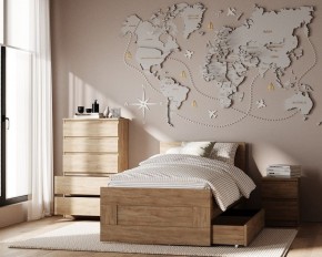 Комод КАСТОР с пятью ящиками, цвет Дуб Сонома в Нягани - nyagan.mebel24.online | фото 3