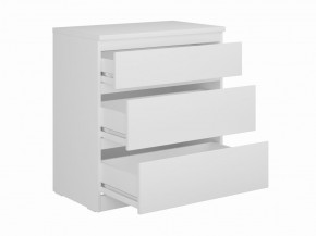 Комод КАСТОР с тремя ящиками, цвет белый в Нягани - nyagan.mebel24.online | фото 2