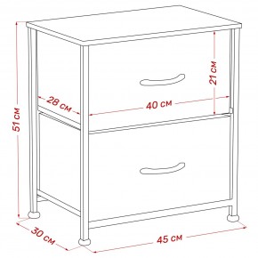 Комод Leset Линкс 2 ящ. (к/з), Каркас Белый, ящики Белые в Нягани - nyagan.mebel24.online | фото 8