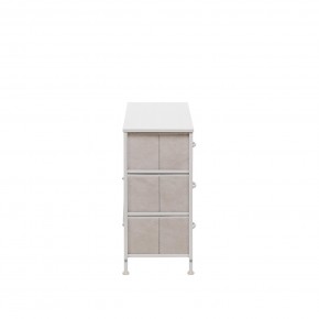Комод Leset Линкс 6 ящ. (к/з), Каркас Белый, ящики Белые в Нягани - nyagan.mebel24.online | фото 4