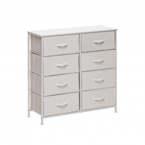 Комод Leset Линкс 8 ящ. (к/з), Каркас Белый, ящики Белые в Нягани - nyagan.mebel24.online | фото 3