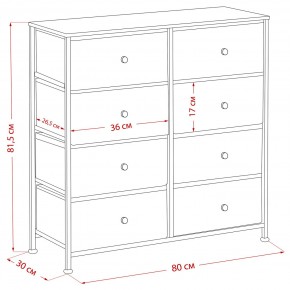 Комод Leset Линкс 8 ящиков (МДФ) в Нягани - nyagan.mebel24.online | фото 12