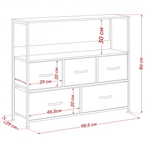 Комод Leset Локи 5 ящиков с полкой в Нягани - nyagan.mebel24.online | фото 13