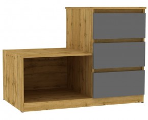 Комод Мальта K207 (ДВ-Графит) в Нягани - nyagan.mebel24.online | фото