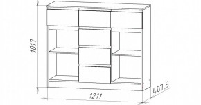 НИЦЦА-6 Комод (НЦ.06) в Нягани - nyagan.mebel24.online | фото 2