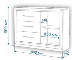 Комод Нобиле Км-120/38 ФГ в Нягани - nyagan.mebel24.online | фото 2