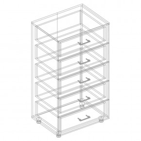 Комод с 5 ящиками "Сандра" в Нягани - nyagan.mebel24.online | фото 2