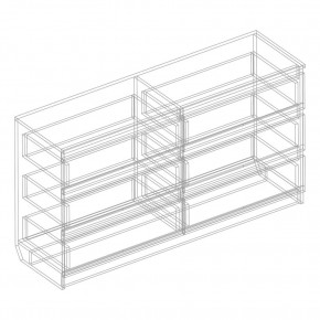 Комод с 6 ящиками 1200 "Бьянко" (Белый лофт) в Нягани - nyagan.mebel24.online | фото 3
