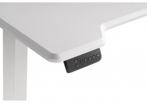 Компьютерный стол Маркос с механизмом подъема 120х75х75 белый / шагрень белая в Нягани - nyagan.mebel24.online | фото 7