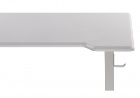 Компьютерный стол Маркос с механизмом подъема 120х75х75 белый / шагрень белая в Нягани - nyagan.mebel24.online | фото 8
