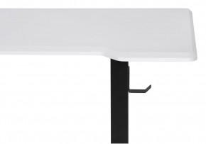 Компьютерный стол Маркос с механизмом подъема 140х80х75 белая шагрень / черный в Нягани - nyagan.mebel24.online | фото 6