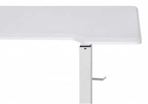 Компьютерный стол Маркос с механизмом подъема 140х80х75 белый / шагрень белая в Нягани - nyagan.mebel24.online | фото 8