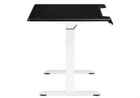 Компьютерный стол Маркос с механизмом подъема 140х80х75 черная шагрень / белый в Нягани - nyagan.mebel24.online | фото 5