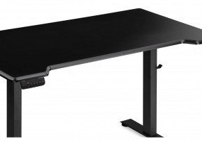 Компьютерный стол Маркос с механизмом подъема 140х80х75 черный / шагрень черная в Нягани - nyagan.mebel24.online | фото 6