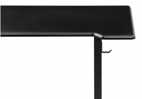 Компьютерный стол Маркос с механизмом подъема 140х80х75 черный / шагрень черная в Нягани - nyagan.mebel24.online | фото 8
