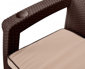 Комплект кресел Yalta Premium Double Seat (Ялта) шоколадный (+подушки под спину) в Нягани - nyagan.mebel24.online | фото 2