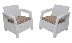 Комплект уличной мебели Yalta Terrace Set (Ялта) белый в Нягани - nyagan.mebel24.online | фото 4