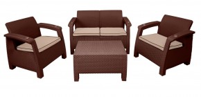 Комплект уличной мебели Yalta Terrace Set (Ялта) шоколадый в Нягани - nyagan.mebel24.online | фото