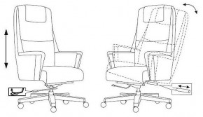 Кресло для руководителя Бюрократ _DUKE в Нягани - nyagan.mebel24.online | фото 8