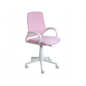 Кресло Ирис White сетка/ткань розовая в Нягани - nyagan.mebel24.online | фото 1