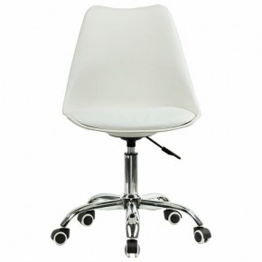 Кресло стул BRABIX "Eames MG-310 CH", хром, пластик белый, экокожа белая, 532923 в Нягани - nyagan.mebel24.online | фото 1