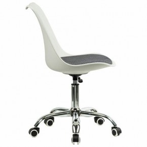 Кресло стул BRABIX "Eames MG-310 CH", хром, пластик белый, ткань серая, 532924 в Нягани - nyagan.mebel24.online | фото 3