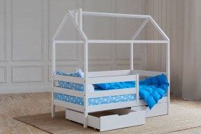 Кровать-домик 80*160 Белый в Нягани - nyagan.mebel24.online | фото 3