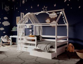 Кровать-домик 80*190 Белый в Нягани - nyagan.mebel24.online | фото