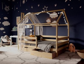 Кровать-домик 80*190 без покраски в Нягани - nyagan.mebel24.online | фото