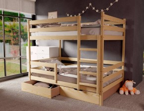 Кровать двухъярусная без крыши 80*190 без покраски в Нягани - nyagan.mebel24.online | фото