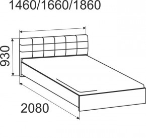 Кровать Лита с подъемным механизмом 1600*2000 в Нягани - nyagan.mebel24.online | фото 4